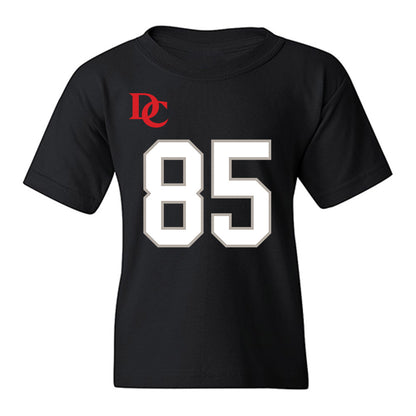 Davidson - NCAA Football : Jack Perozek - Black Replica Shersey Youth T-Shirt-0