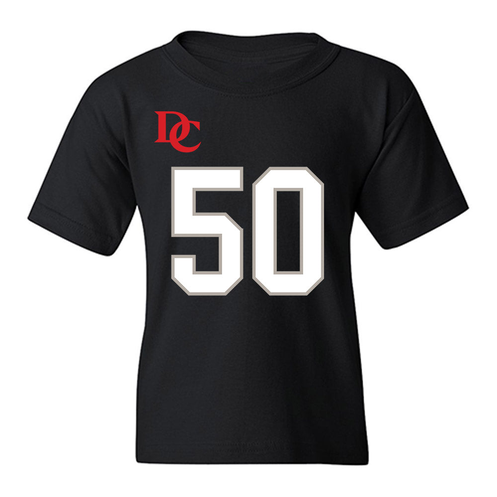 Davidson - NCAA Football : Carson Coffman - Black Replica Shersey Youth T-Shirt-0