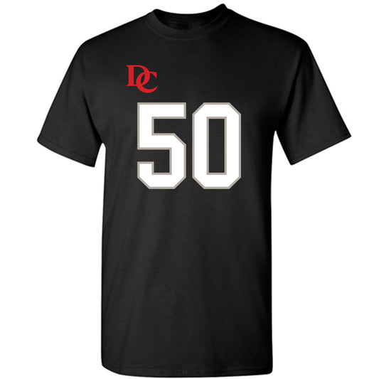 Davidson - NCAA Football : Carson Coffman - Black Replica Shersey T-Shirt-0