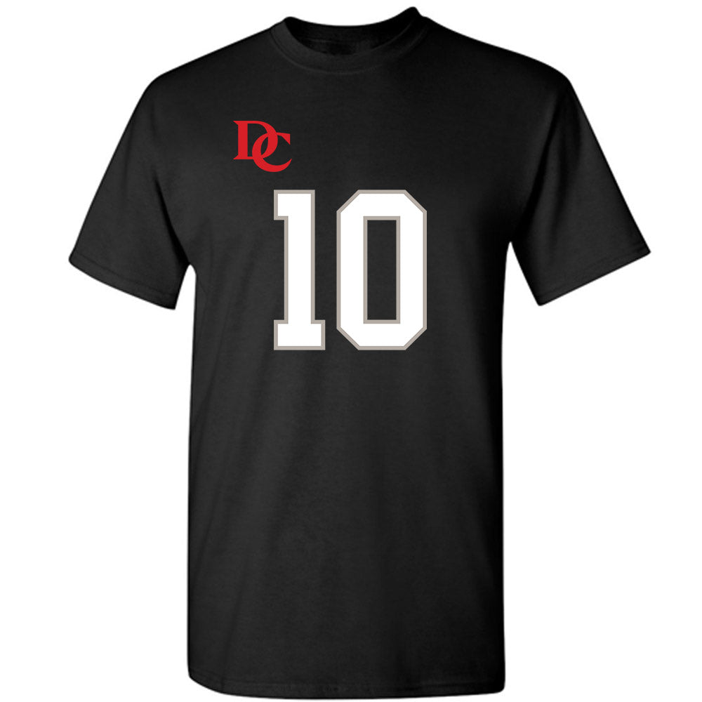 Davidson - NCAA Football : Gavin Brandwood - Black Replica Shersey T-Shirt-0