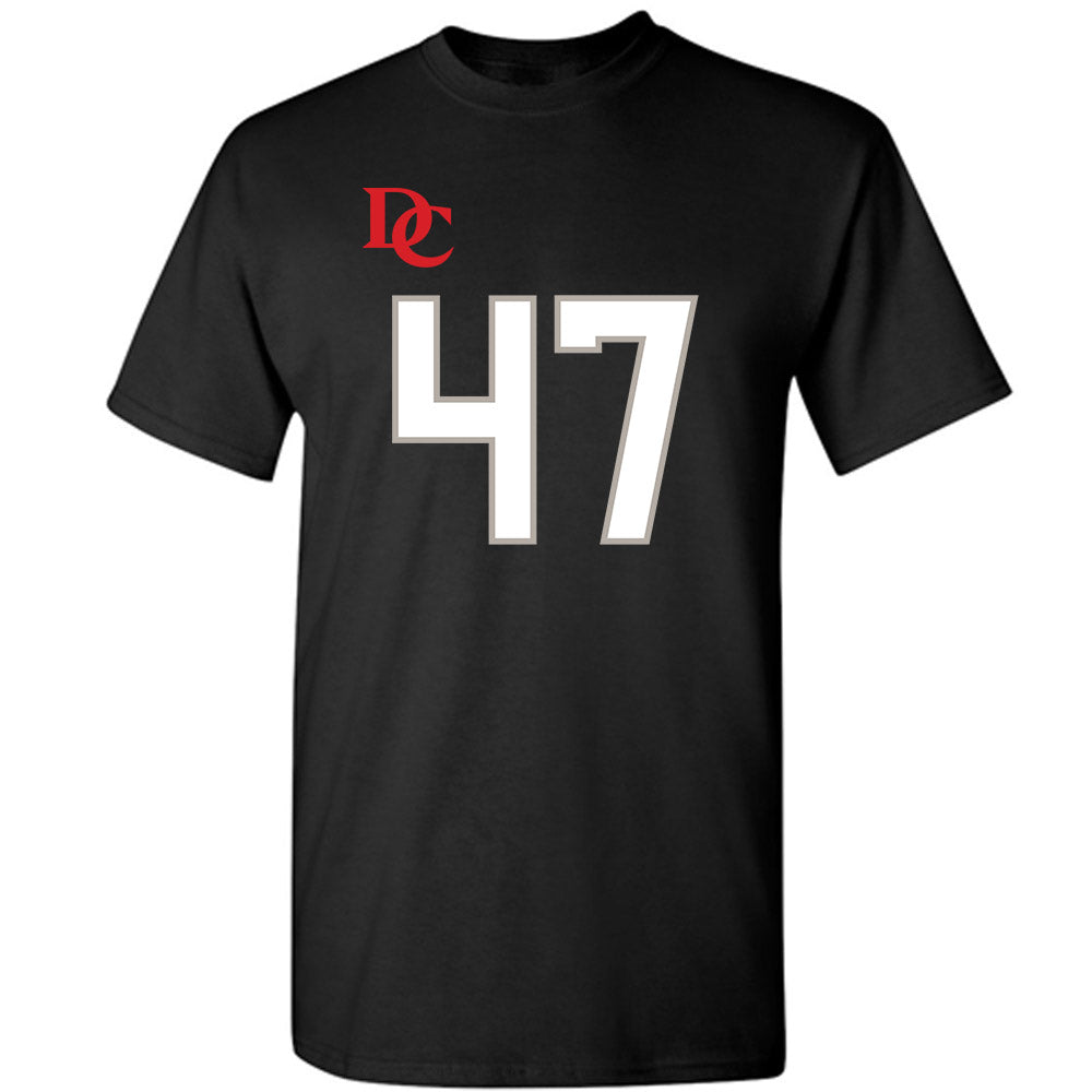 Davidson - NCAA Football : Nash Pippin - Black Replica Shersey T-Shirt-0