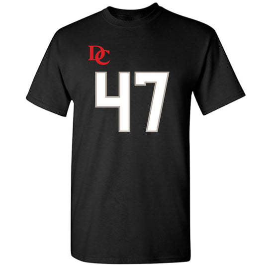 Davidson - NCAA Football : Nash Pippin - Black Replica Shersey T-Shirt-0