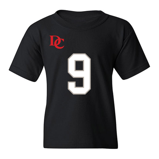 Davidson - NCAA Football : Landon Glezen - Black Replica Shersey Youth T-Shirt-0