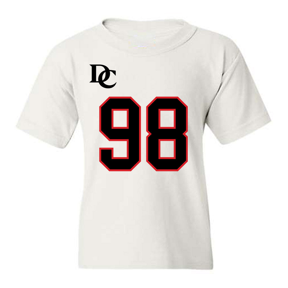Davidson - NCAA Football : Jeramy Stith - White Replica Shersey Youth T-Shirt-0