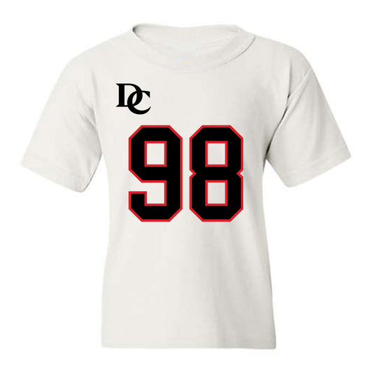 Davidson - NCAA Football : Jeramy Stith - White Replica Shersey Youth T-Shirt-0