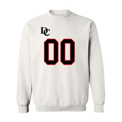 Davidson - NCAA Football : Will Volk - White Replica Shersey Crewneck Sweatshirt-0