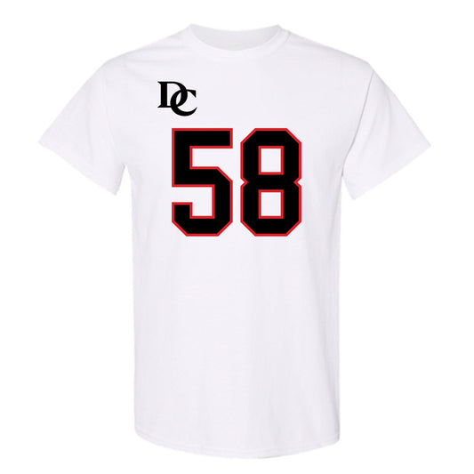 Davidson - NCAA Football : Lincoln Wilmore - White Replica Shersey T-Shirt-0