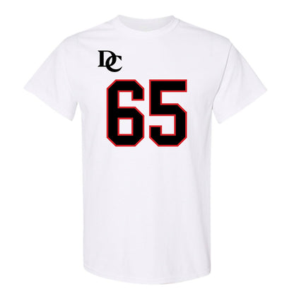 Davidson - NCAA Football : Russell Hutchens - White Replica Shersey T-Shirt-0