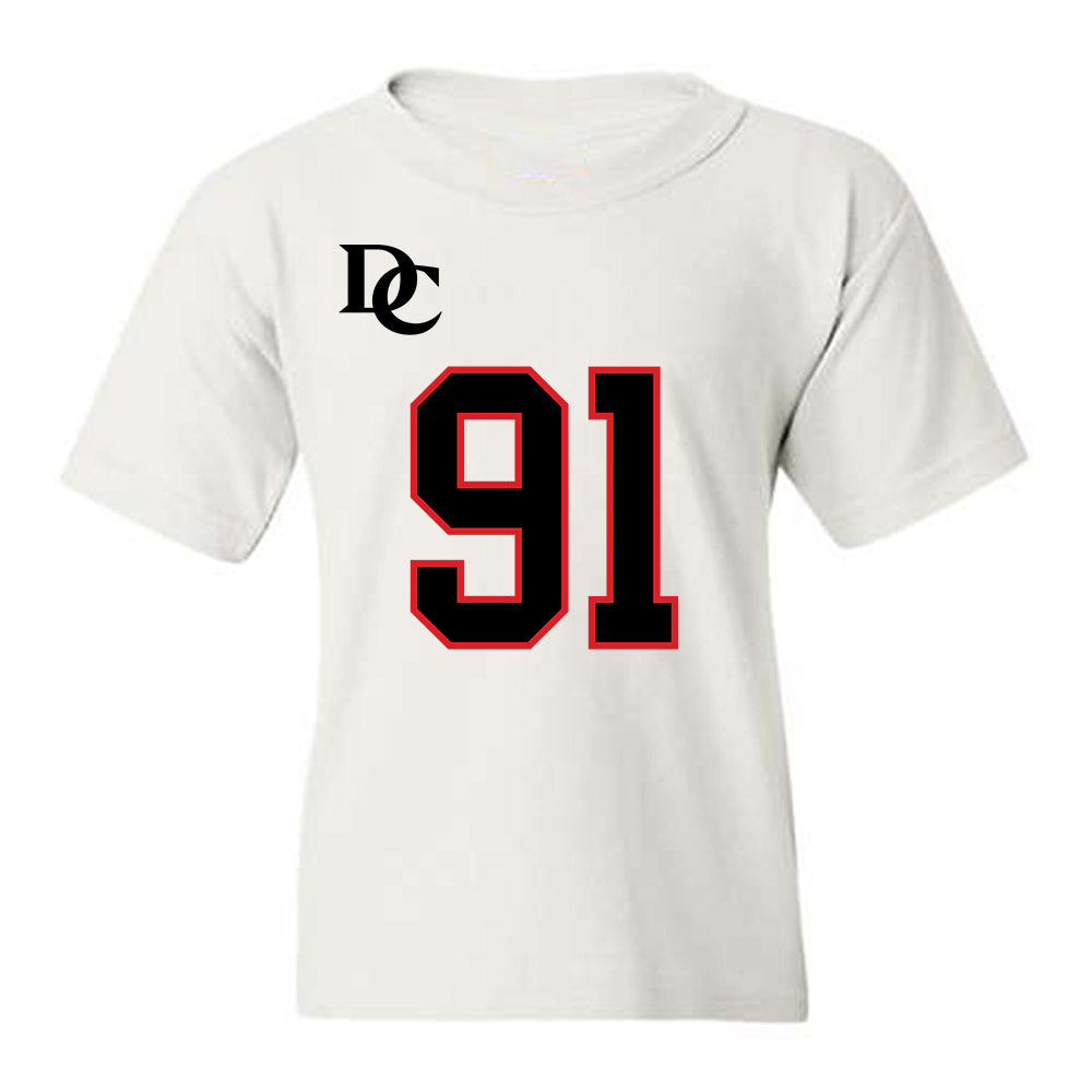 Davidson - NCAA Football : Will Volk - White Replica Shersey Youth T-Shirt-0