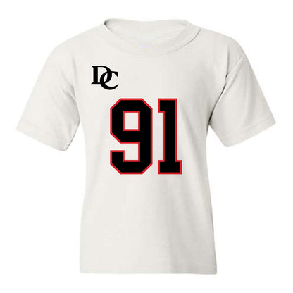 Davidson - NCAA Football : Will Volk - White Replica Shersey Youth T-Shirt-0