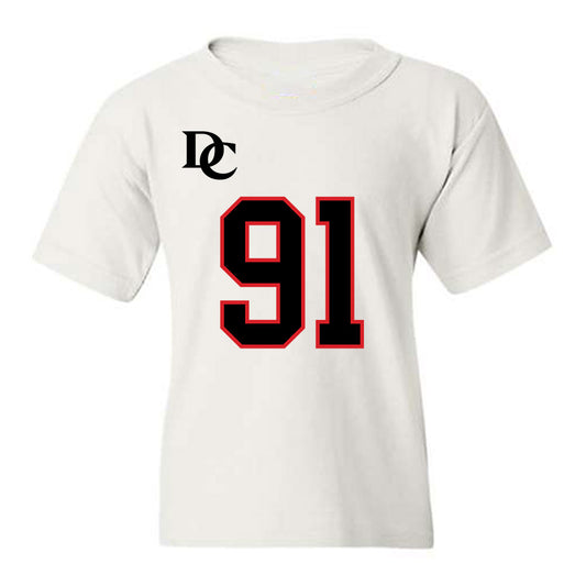 Davidson - NCAA Football : Will Volk - White Replica Shersey Youth T-Shirt-0