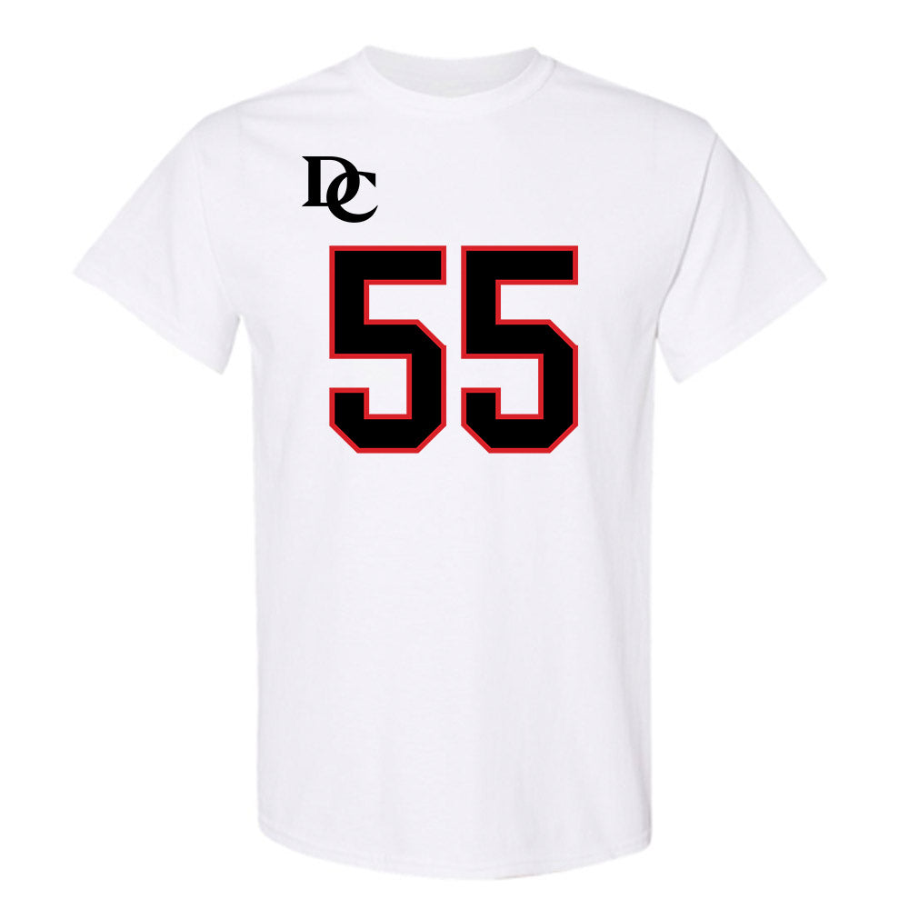 Davidson - NCAA Football : Parker Nichols - White Replica Shersey T-Shirt-0