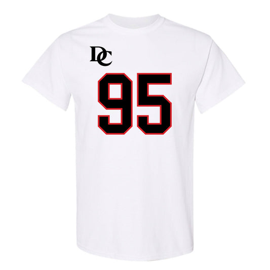 Davidson - NCAA Football : Liam McMann - White Replica Shersey T-Shirt-0