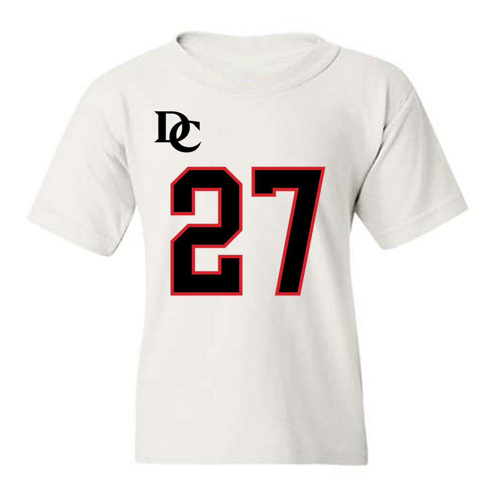 Davidson - NCAA Football : Revis McClairen - White Replica Shersey Youth T-Shirt-0