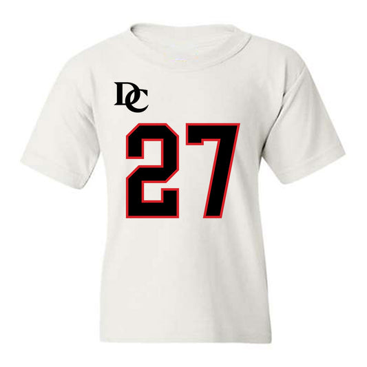 Davidson - NCAA Football : Revis McClairen - White Replica Shersey Youth T-Shirt-0