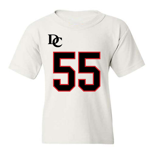 Davidson - NCAA Football : Parker Nichols - White Replica Shersey Youth T-Shirt-0