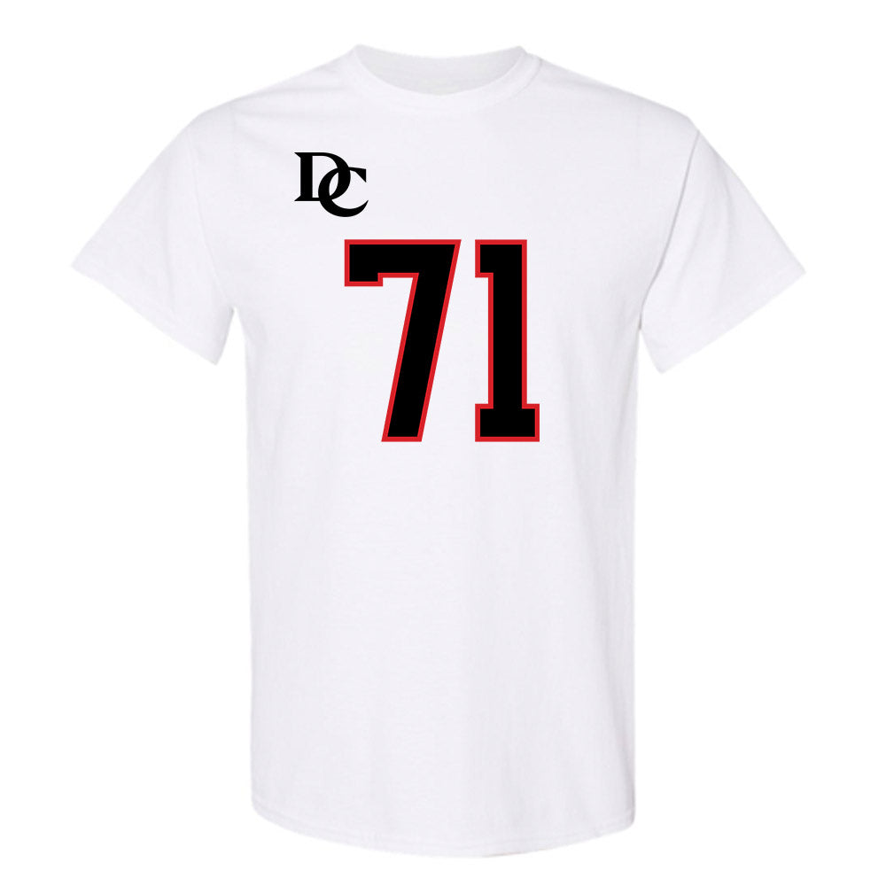Davidson - NCAA Football : Cole Smith - White Replica Shersey T-Shirt-0