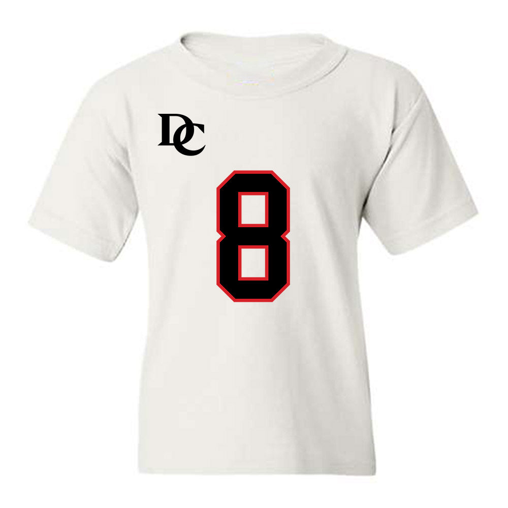 Davidson - NCAA Football : Hayden Bender - White Replica Shersey Youth T-Shirt-0