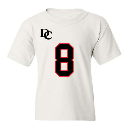Davidson - NCAA Football : Hayden Bender - White Replica Shersey Youth T-Shirt-0
