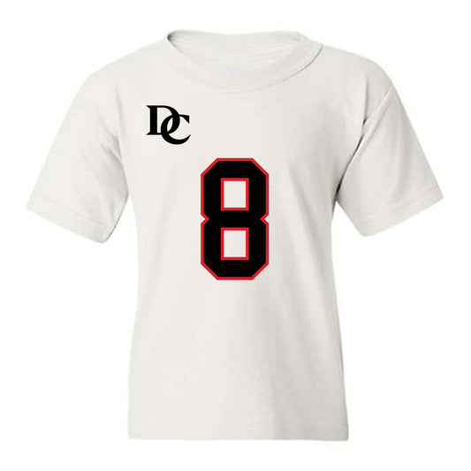 Davidson - NCAA Football : Hayden Bender - White Replica Shersey Youth T-Shirt-0