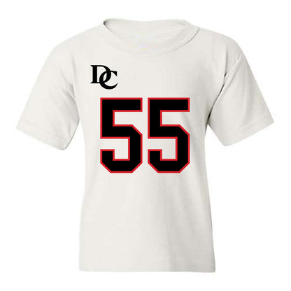 Davidson - NCAA Football : Parker Nichols - White Replica Shersey Youth T-Shirt-0