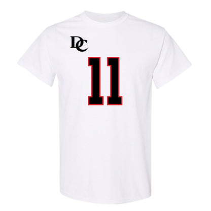 Davidson - NCAA Football : Tre Johnson - White Replica Shersey T-Shirt-0