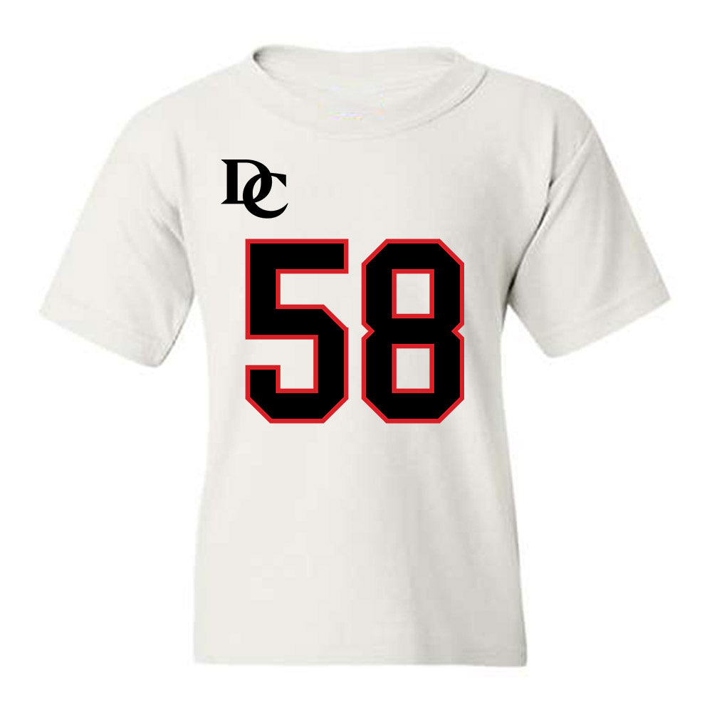 Davidson - NCAA Football : Lincoln Wilmore - White Replica Shersey Youth T-Shirt-0