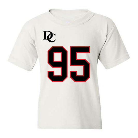 Davidson - NCAA Football : Liam McMann - White Replica Shersey Youth T-Shirt-0
