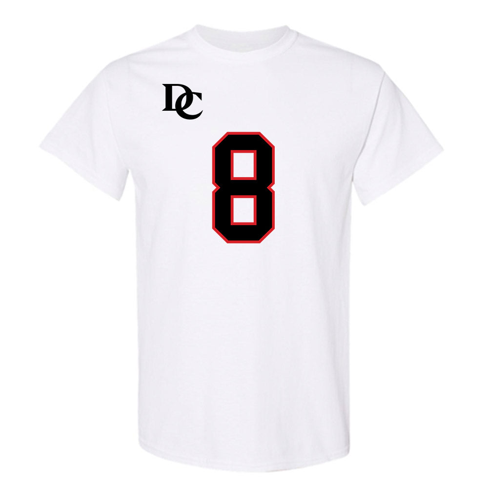 Davidson - NCAA Football : Hayden Bender - White Replica Shersey T-Shirt-0