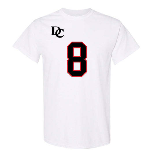 Davidson - NCAA Football : Hayden Bender - White Replica Shersey T-Shirt-0