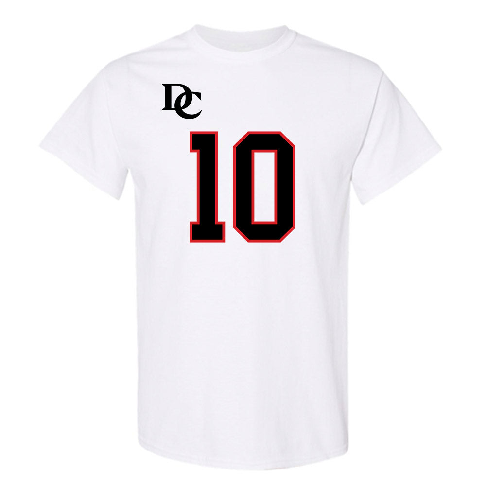 Davidson - NCAA Football : Gavin Brandwood - White Replica Shersey T-Shirt-0