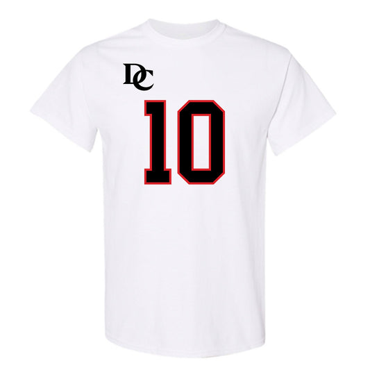 Davidson - NCAA Football : Gavin Brandwood - White Replica Shersey T-Shirt-0