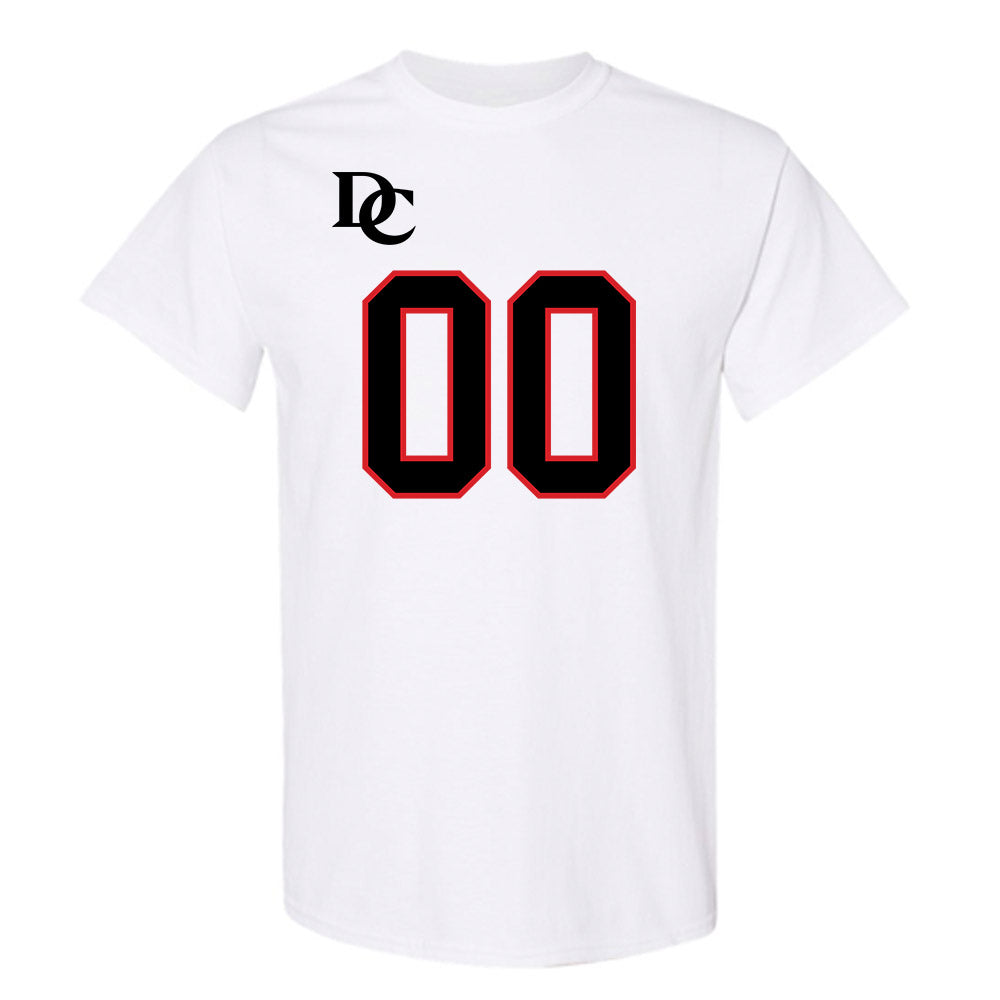 Davidson - NCAA Football : Will Volk - White Replica Shersey T-Shirt-0