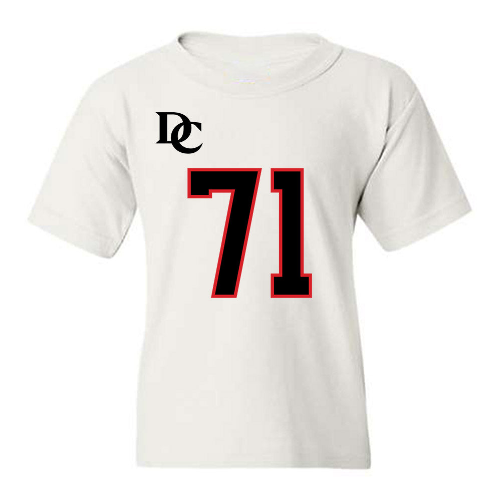 Davidson - NCAA Football : Cole Smith - White Replica Shersey Youth T-Shirt-0