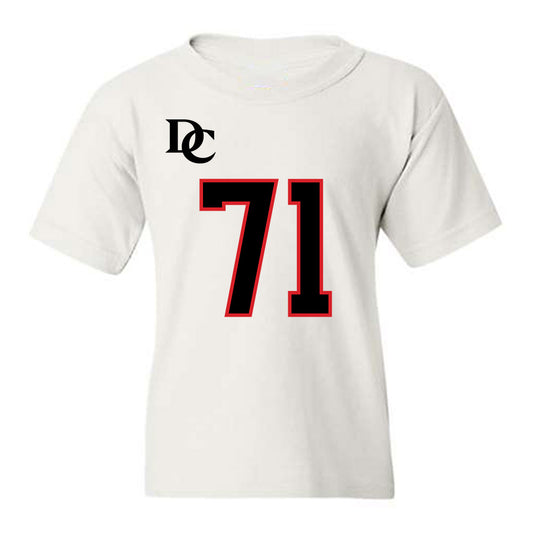 Davidson - NCAA Football : Cole Smith - White Replica Shersey Youth T-Shirt-0