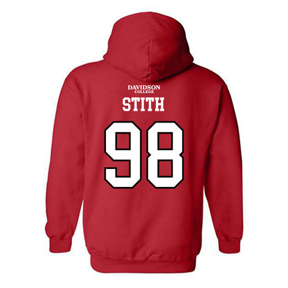 Davidson - NCAA Football : Jeramy Stith - Orange Hooded Sweatshirt-1