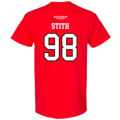 Davidson - NCAA Football : Jeramy Stith - Orange T-Shirt-1