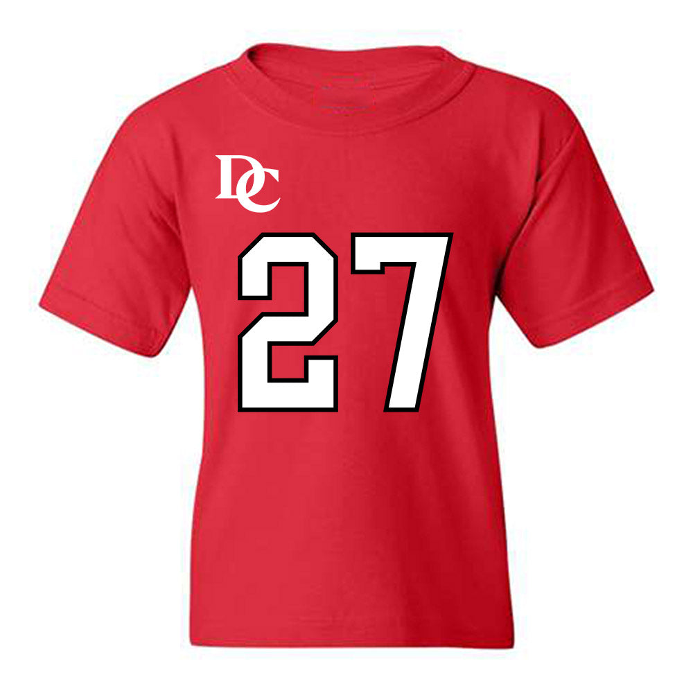 Davidson - NCAA Football : Revis McClairen - Orange Youth T-Shirt-0