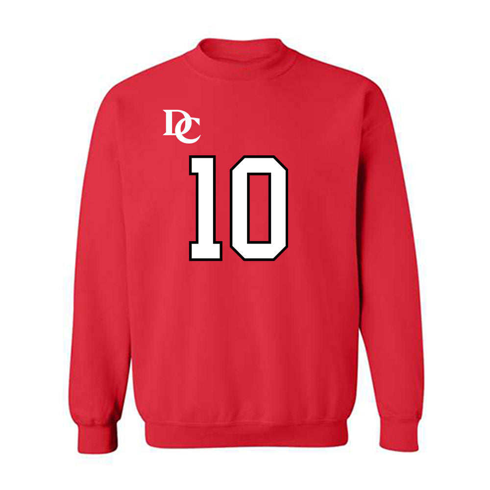 Davidson - NCAA Football : Gavin Brandwood - Orange Crewneck Sweatshirt-0