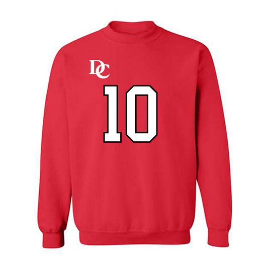 Davidson - NCAA Football : Gavin Brandwood - Orange Crewneck Sweatshirt-0