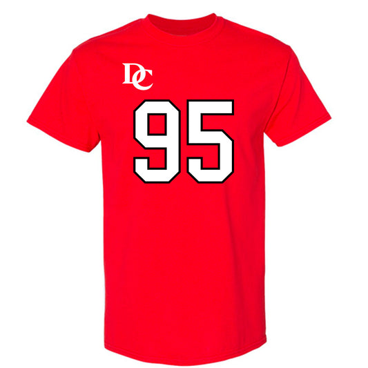 Davidson - NCAA Football : Liam McMann - Orange T-Shirt-0