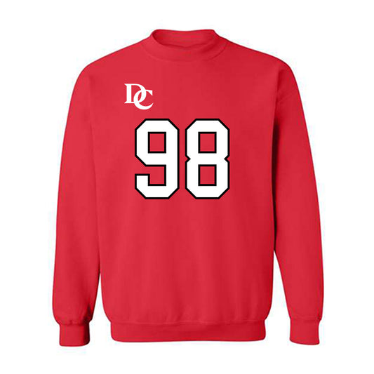 Davidson - NCAA Football : Jeramy Stith - Orange Crewneck Sweatshirt-0