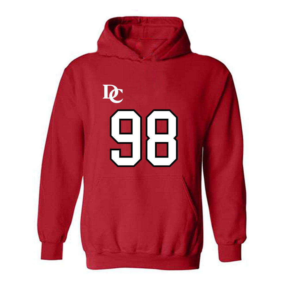 Davidson - NCAA Football : Jeramy Stith - Orange Hooded Sweatshirt-0