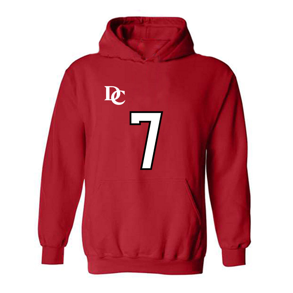 Davidson - NCAA Football : Jim Franklin - Orange Hooded Sweatshirt-0