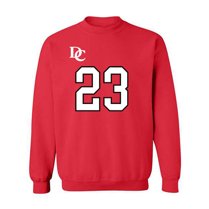 Davidson - NCAA Football : Nakoma Scott - Orange Crewneck Sweatshirt-0