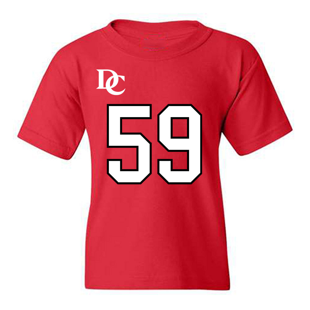 Davidson - NCAA Football : Danzel Chukwuemeka - Orange Youth T-Shirt-0