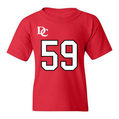 Davidson - NCAA Football : Danzel Chukwuemeka - Orange Youth T-Shirt-0
