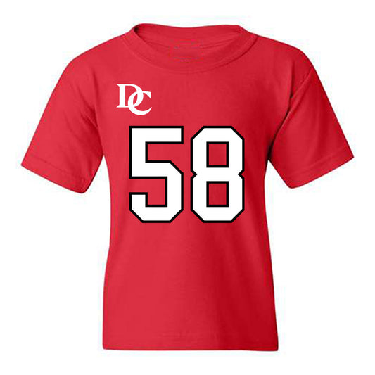 Davidson - NCAA Football : Lincoln Wilmore - Orange Youth T-Shirt-0