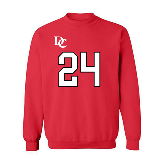 Davidson - NCAA Football : Brodey Berg - Orange Crewneck Sweatshirt-0