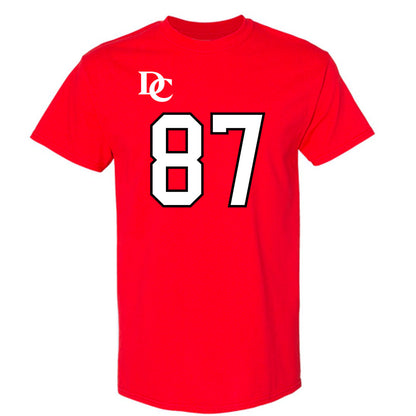 Davidson - NCAA Football : Cal Neubauer - Orange T-Shirt-0
